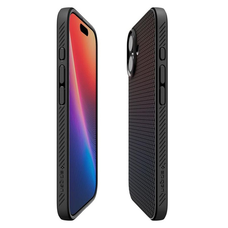 ETUI DO IPHONE 17 SPIGEN LIQUID AIR ORYGINALNE CZARNE ELEGANCKIE CASE