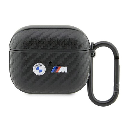 BMW Carbon Double Metal Logo - Étui AirPods 3 (Noir)