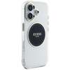 Guess IML Metal Coloured Circle Classic Logo MagSafe - pouzdro pro iPhone 16 (černé)