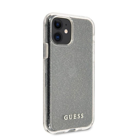 Guess Glitter Case - Coque pour iPhone 11 (Argent)