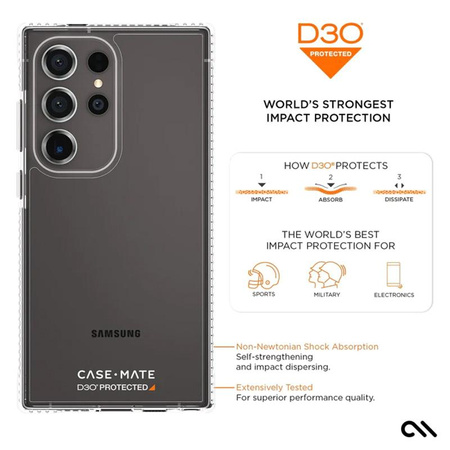 Case-Mate Ultra Tough Clear D3O - Samsung Galaxy S24 Ultra Case (Transparent)