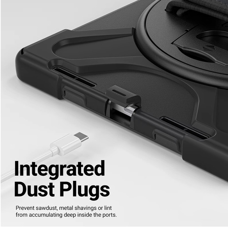 Crong Defender Plus – Custodia rinforzata per Samsung Galaxy Tab S11 11” (nera)
