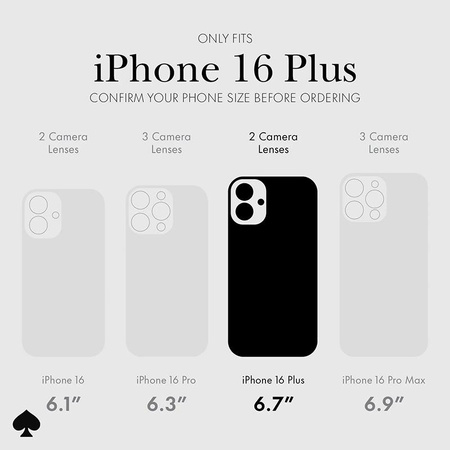 Kate Spade New York Protective Gems MagSafe - iPhone 16 Plus tok (virágágyás kék)