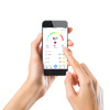 Alpina - Intelligens mérleg BMI testösszetétel-elemzővel, bluetooth, alkalmazás (fekete)