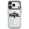 Karl Lagerfeld IML Karl Sketch Logo MagSafe - iPhone 17 Pro Hülle (Transparent)