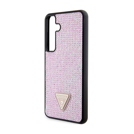 Guess Rhinestone Triangle - Case Samsung Galaxy S24+ (Pink)