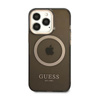 Guess Gold Outline Translucent MagSafe - iPhone 13 Pro Max Case (black)