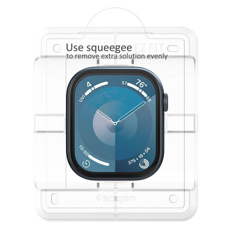 Spigen Elite Shield EZ Fit 2-Pack - Hybrid Glass for Apple Watch 10 42 mm (Transparent)