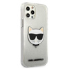 Karl Lagerfeld Choupette Head Glitter - iPhone 12 Pro Max tok (ezüst)