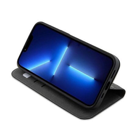 Karl Lagerfeld Saffiano Monogram - Tasche für iPhone 14 Pro Max (Schwarz)