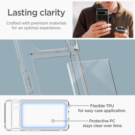 Spigen Ultra Hybrid - Case for Google Pixel 8 Pro (Transparent)