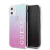 Guess Glitter Gradient - iPhone 11 Tasche (Rosa/Blau)