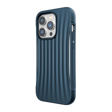 X-Doria Raptic Clutch - Étui biodégradable pour iPhone 14 Pro (Testé en chute de 3m) (Bleu)