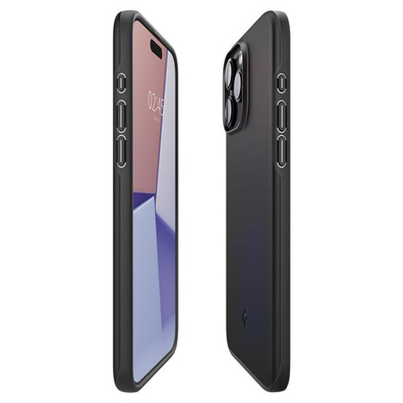 Spigen Thin Fit - Coque pour iPhone 15 Pro (Noir)