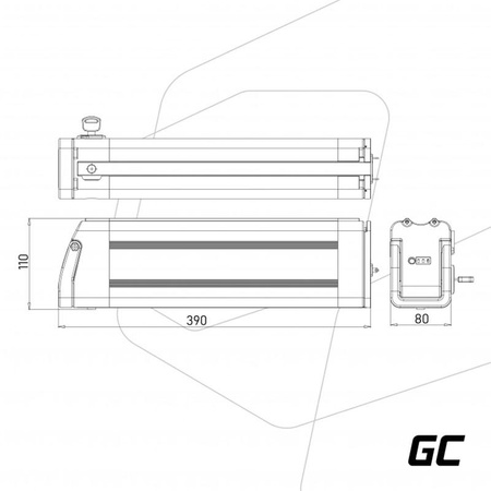 Green Cell - 11Ah (396Wh) Batterie für E-Bike 36V Elektrofahrrad