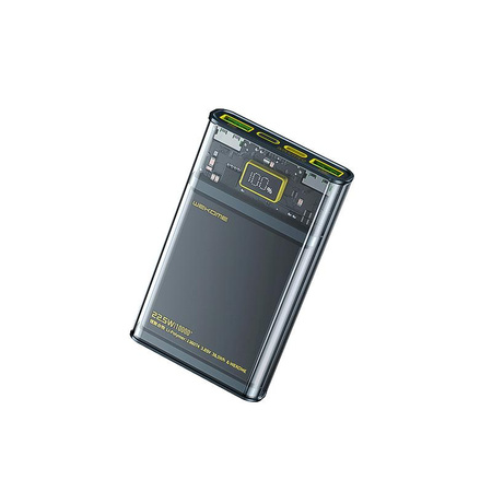 WEKOME WP-319 Vanguard Series - Banque d'énergie 10000 mAh Super Charging PD 20W + QC 22.5W (Noir / Transparent)