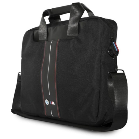 BMW Nylon Red Stripe - Torba na notebooka 16" (czarny)