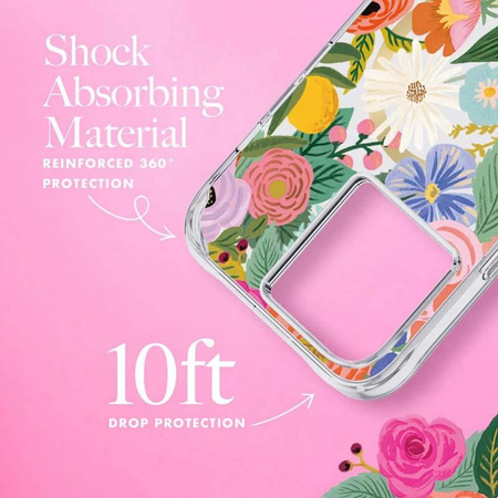 Rifle Paper Clear MagSafe - iPhone 14 Pro Max tok (Garden Party Blush)