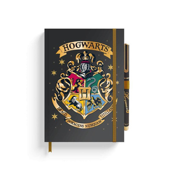 Notatnik Harry Potter z motywem Hogwartu – A5, 192 strony, długopis, dodatki