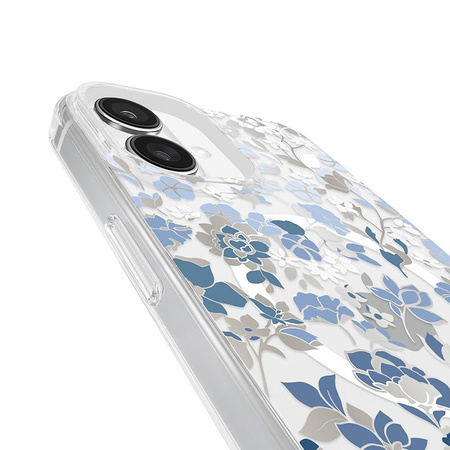 Kate Spade New York Protective Gems MagSafe - iPhone 16 Plus tok (virágágyás kék)