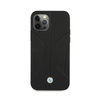 BMW Leather Perforate Sides - pouzdro pro iPhone 12 / iPhone 12 Pro (černé)