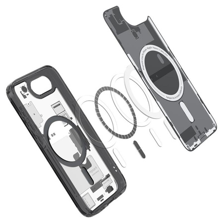 Spigen Ultra Hybrid MagSafe - pouzdro pro iPhone 16e (Zero One Black)