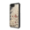 Guess Liquid Glitter Hearts - pouzdro pro iPhone SE 2020 / 8 / 7 (zlaté/červené)