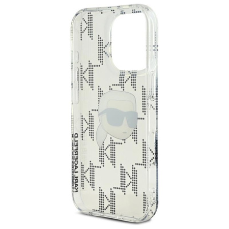 Karl Lagerfeld IML Karl Head Electroplated - Hülle für iPhone 16 Pro Max (transparent)
