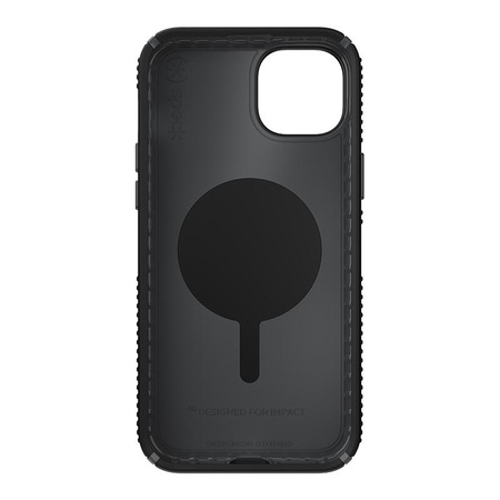 Speck Presidio2 Grip Magsafe - iPhone 15 Plus / iPhone 14 Plus Tasche (Schwarz / Schiefergrau / Weiß)