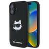 Karl Lagerfeld Silikon Choupette Kopf drucken MagSafe - iPhone 16 Fall (schwarz)