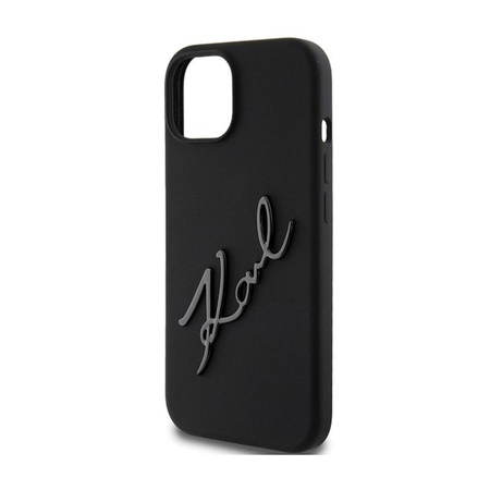 Karl Lagerfeld Silicone Karl Script - iPhone 15 Case (black)