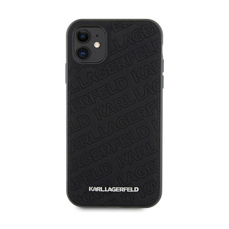 Karl Lagerfeld Quilted K Pattern - Coque pour iPhone 11 (noir)