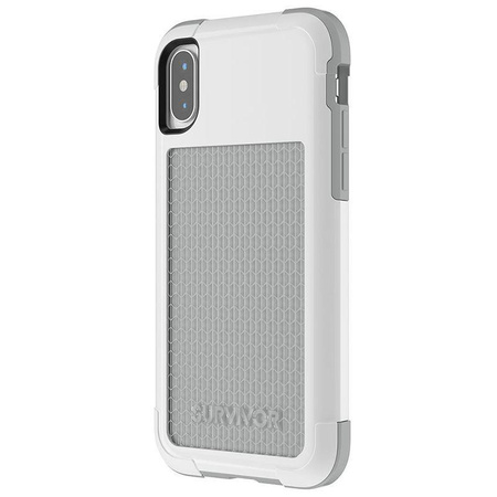 Griffin Survivor Fit - Coque blindée pour iPhone X (blanc/gris)