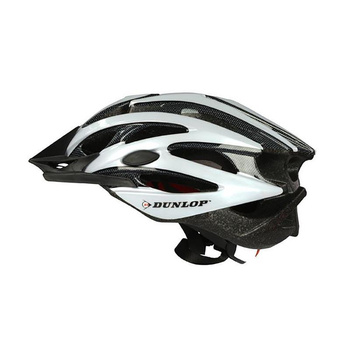 Dunlop - MTB adjustable bicycle helmet r. M 55-58 cm (white and black)