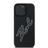 Karl Lagerfeld 3D Rubber Bicolor Signature - pouzdro pro iPhone 16 Pro Max (černé)