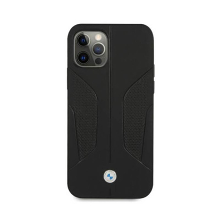 BMW Leather Perforate Sides - iPhone 12 / iPhone 12 Pro Case (black)