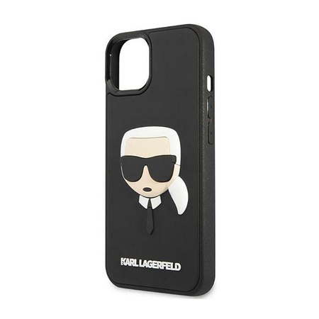 Karl Lagerfeld 3D gumi Karl`s Head - iPhone 14 Plus tok (fekete)