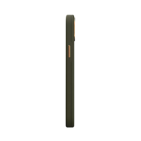 Moshi Napa Slim MagSafe - Leather iPhone 14 Plus Case (Juniper Green)