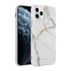 Crong Marble Case - pouzdro pro iPhone 11 Pro (bílé)