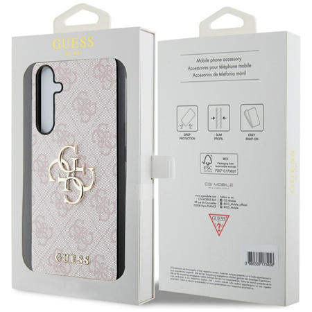 Guess 4G Großes Metall-Logo - Samsung Galaxy A55 5G Tasche (rosa)