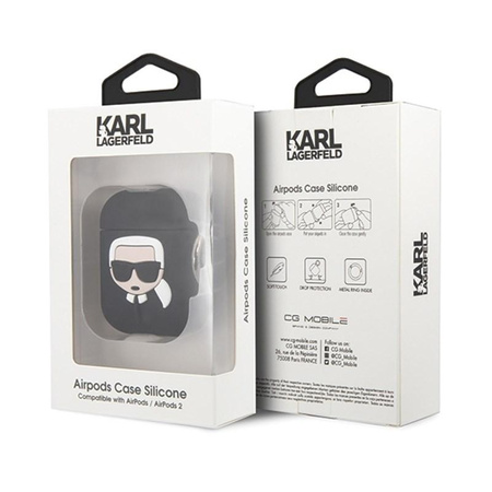 Karl Lagerfeld - Apple Airpods tok (fekete)