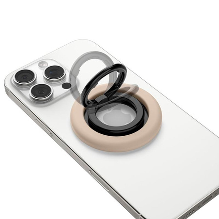 Spigen Nano Pop MagSafe Phone Ring - Porte-doigt magnétique avec fonction de support (Coconut Beige)