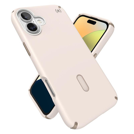 Speck Presidio2 Pro ClickLock & MagSafe - iPhone 16 Plus Tasche (Gebleichter Knochen / Erbstück Gold / Haselnussbraun)