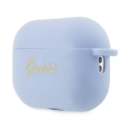 Guess Silicone Heart Charm - pouzdro pro Apple AirPods Pro 2 (modré)