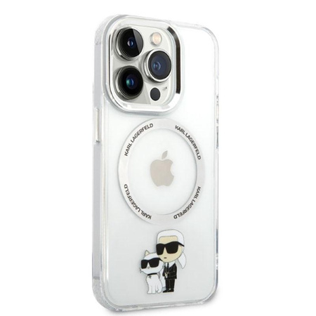 Karl Lagerfeld IML NFT Karl & Choupette Magsafe - iPhone 14 Pro Case (Transparent)