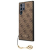 Guess 4G Charms Kollektion - Samsung Galaxy S22 Ultra Tasche (braun)
