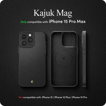 Spigen Cyrill Kajuk MagSafe - Gehäuse für iPhone 15 Pro Max (Schwarz)