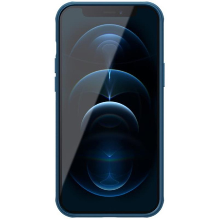 Nillkin Super Frosted Shield Magnetic - Apple iPhone 12 Pro Max Hülle (Blau)