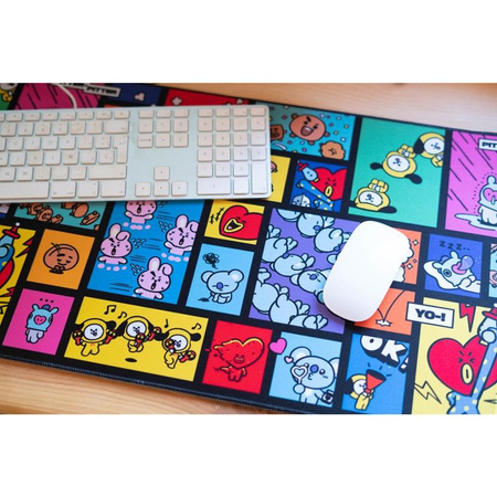 Line Friends BT21 - Tapis de jeu/de bureau XXL