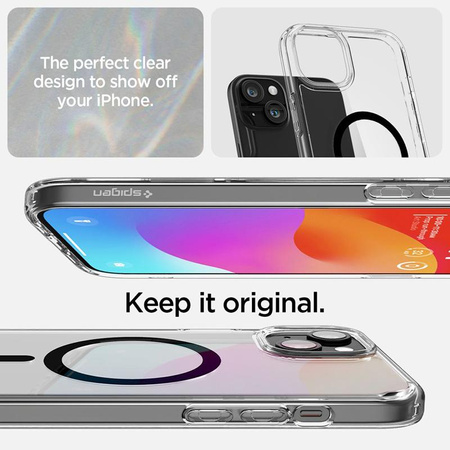 Spigen Ultra Hybrid MagSafe - pouzdro pro iPhone 15 Plus (černé)
